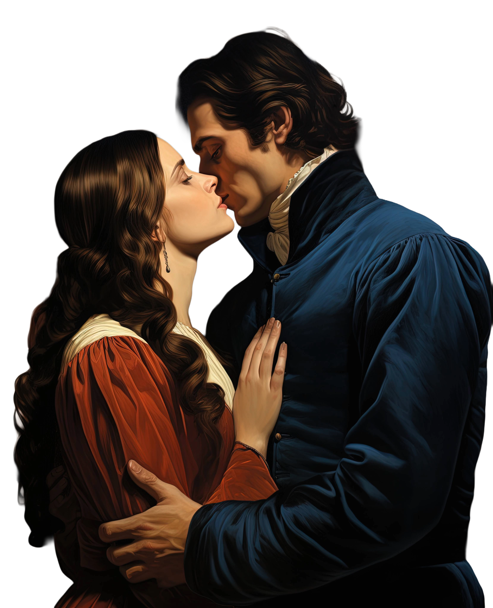 international kissing day celebration with couple